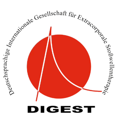 Logo der DIGEST, Deutschsprachige Internationale Gesellschaft für Extrakorporale Stoßwellentherapie